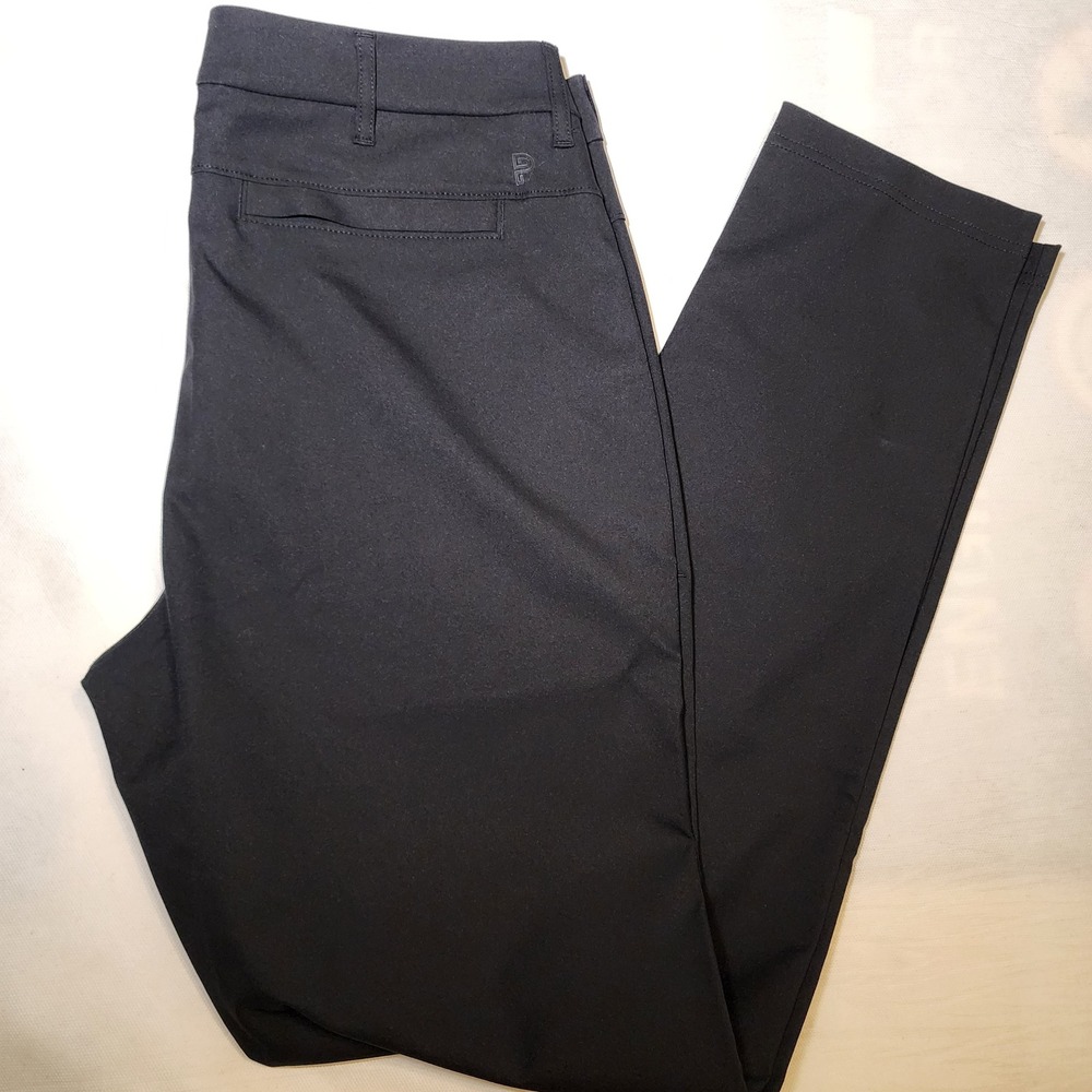 Public Rec Workday Pant Mens 30x32 Black Slim Fit Technical Commuter Trousers